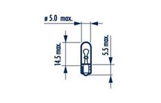 Ampoule pour éclairage des instruments