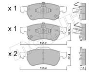 Kit de plaquettes de frein MG ZS