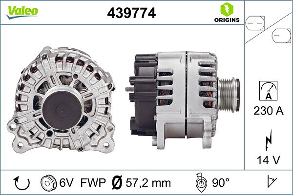 Alternateur VALEO ORIGINS - TECHNOLOGIE D'ORIGINE