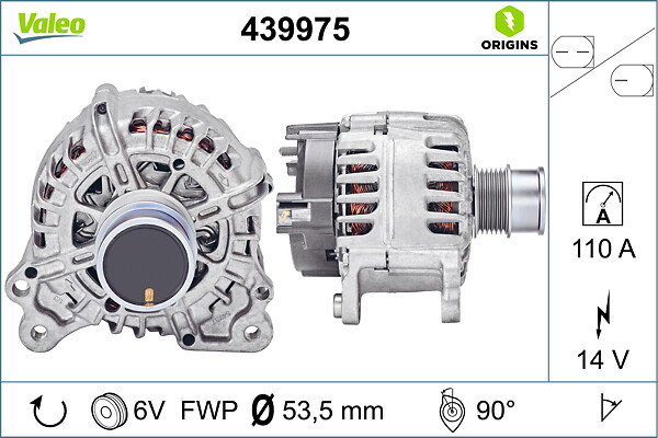 Alternateur VALEO ORIGINS - TECHNOLOGIE D'ORIGINE