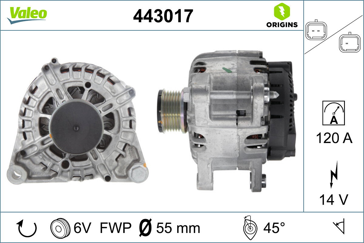 Alternateur VALEO ORIGINS - TECHNOLOGIE D'ORIGINE