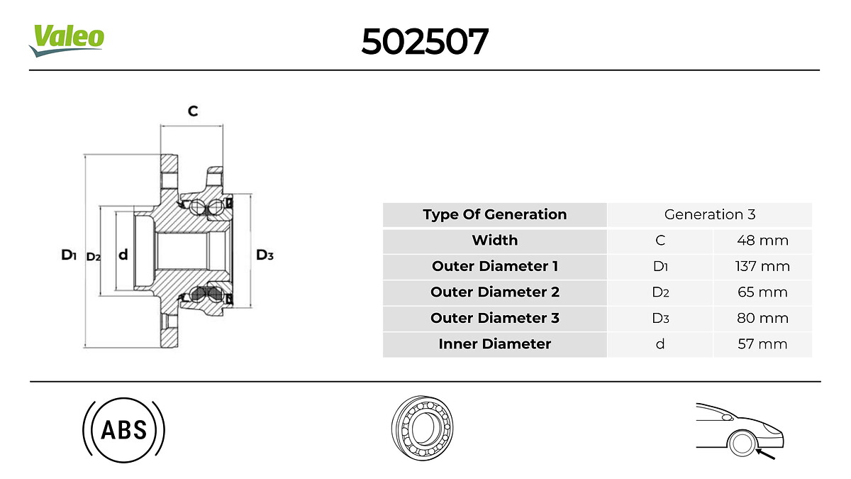 Kit de roulements de roue