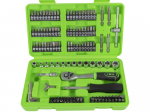 KIT DE DOUILLES ET DEMBOUTS 130 PIECES 1/4