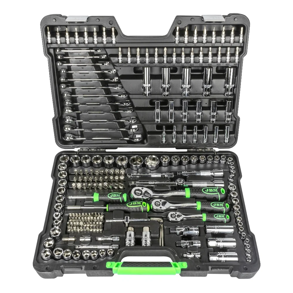COFFRET DE DOUILLE 6 pans 216 PIECES  CHROME