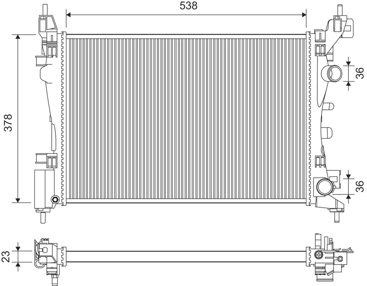 Radiateur, refroidissement du moteur
