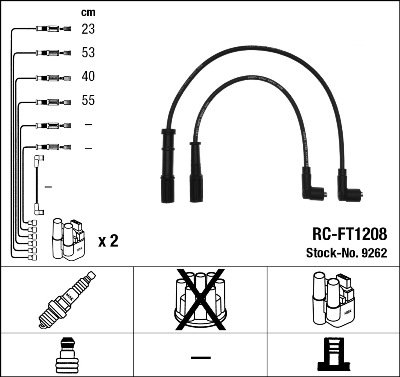 Kit de câbles d'allumage - RC-FT1208