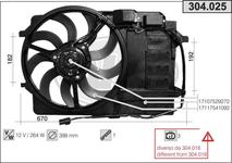 Ventilateur, refroidissement du moteur