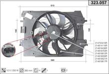 Ventilateur, refroidissement du moteur