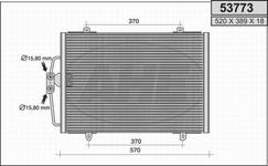 Condenseur / Radiateur de climatisation