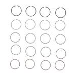 Jeu de segments de pistons