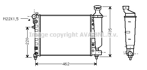 Radiateur, refroidissement du moteur