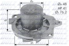 Pompe à eau, refroidissement du moteur