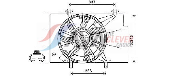Ventilateur, refroidissement du moteur