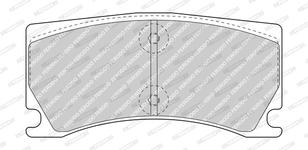 Plaquettes de frein avant (Jeu de 4)