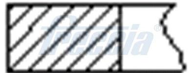 Jeu de segments de pistons