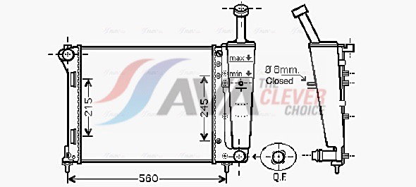 Radiateur, refroidissement du moteur
