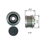 Poulie roue libre, alternateur DriveAlign®