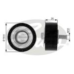 Galet enrouleur accessoires