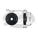 Poulie damper/vilebrequin