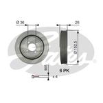 Poulie damper/vilebrequin