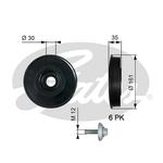 Poulie damper/vilebrequin