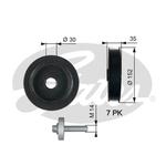 Poulie damper/vilebrequin
