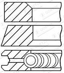 Jeu de segments de pistons