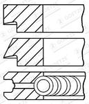 Jeu de segments de pistons