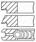 Jeu de segments de pistons
