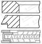 Jeu de segments de pistons