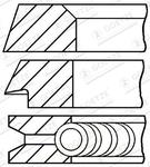 Jeu de segments de pistons