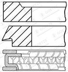 Jeu de segments de pistons
