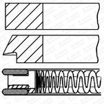 Jeu de segments de pistons