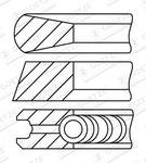 Jeu de segments de pistons