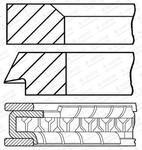Jeu de segments de pistons