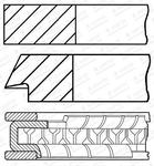 Jeu de segments de pistons