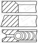 Jeu de segments de pistons