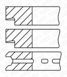 Jeu de segments de pistons