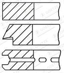 Jeu de segments de pistons