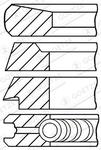 Jeu de segments de pistons