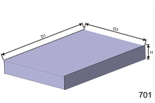 Filtre d'habitacle (Jeu de 2)