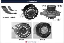 Pompe à eau + kit de courroie de distribution