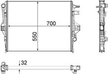 Radiateur, refroidissement du moteur BEHR *** PREMIUM LINE ***