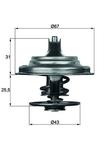 Thermostat, liquide de refroidissement BEHR