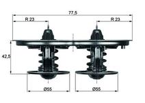 Thermostat, liquide de refroidissement BEHR
