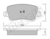 Kit de plaquettes de frein, frein à disque