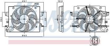 Ventilateur, refroidissement du moteur