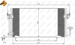 Condenseur / Radiateur de climatisation