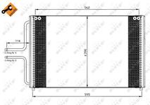 Condenseur / Radiateur de climatisation