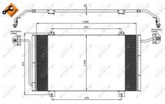 Condenseur / Radiateur de climatisation